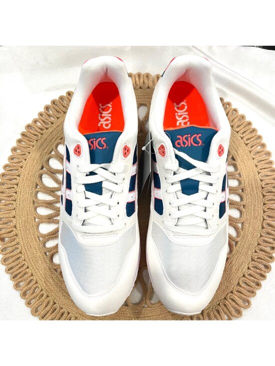 NWT Asics Tiger Men Gel-Saga White / Flash Coral Sneakers Size Men\'s 12.5